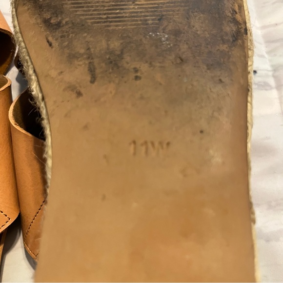 Tan Espadrille Platform Sandals / Wedge Heels, Very Slight Heel, Torrid Size 11W - Picture 10 of 10